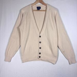 Vintage Cambridge Classics Mervyns Men Cotton Knit Sweaters sz M Grandpacore